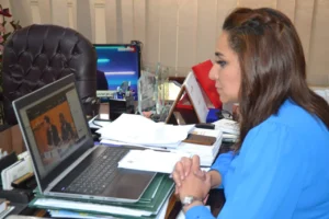 نائب محافظ البحيرة تشارك عبر تقنية الفيديو كونفرانس بورشة عمل تحضيرية للمراجعات الوطنية والمحلية الطوعية الأفريقية.