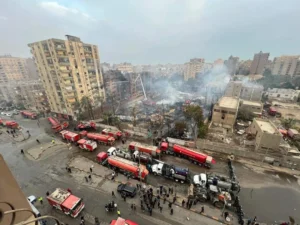 تفاصيل أمر إحالة المتهمين في حريق ستديو الأهرام
