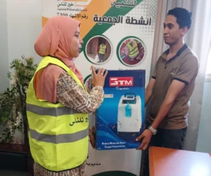 مؤسسة خير للناس توفير جهاز مولد أكسجين مجانا لأرملة باسيوط