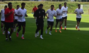 المنتخب الأولمبي يؤدي تدريبات قوية وحماسية استعدادًا للقاء المغرب