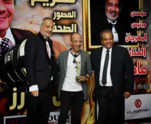 تكريم مصور المشاهير حسن الصاوى بمهرجان أوسكار إيجيبت السينمائى بالدورة 13