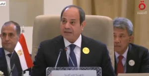 الرئيس عبد الفتاح السيسى : سنقف ضد جميع مخططات تصفية القضية الفلسطينية