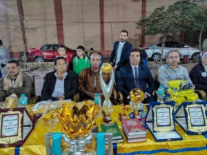 فى احتفاليه كبري وتحت عنوان فى حب مصر فريق ابيج يفوز بضربات الجزاء الترجيحيه على فريق كفر القصار بكفر الزيات