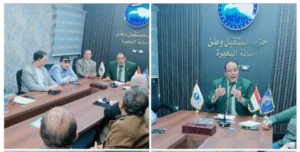 أمين العلاقات الحكومية بحزب مستقبل وطن الطنيجي يجتمع بأمناء العلاقات الحكومية بالمراكز.