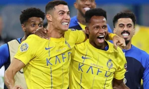 النصر السعودى يهزم الهلال بثلاثية في ديربي الدوري السعودي .. ورونالدو يسجل هدفين