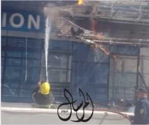 “حريق مفاجئ يهز محطة الأتوبيس الترددي بالخصوص.. تدخل سريع يُنقذ الموقف”