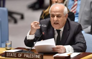 مندوب فلسطين بالأمم المتحدة: إسرائيل منحت نفسها الحق في ذبح أهل غزة