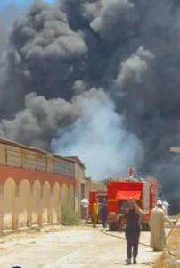 حريق في مصنع بدمياط الجديدة والحماية المدنية تتدخل بسرعة