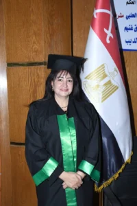 النائبة نجلاء باخوم تحصل على درجة الماجستير بامتياز من الأكاديمية العسكرية حول تنمية الوعي في المحافظات الحدودية