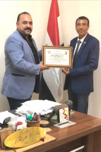 رئيس اللجنة العليا لدعم مؤسسات الدولة يكرّم مدير عام بمديرية إدارة التموين بالعاشر من رمضان وموظفيه المتميزين