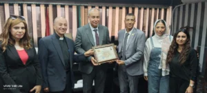 وفد من اللجنة العليا لدعم مؤسسات الدولة بالمنظمة المصرية لحقوق الإنسان يزور وكيل أول وزارة الصحة بالجيزة