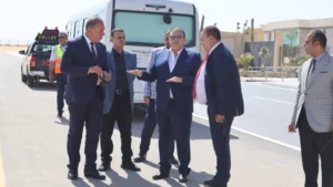 جولة تفقدية للجنة العليا للتفتيش الأمني والبيئي بمطار سفنكس الدولي 