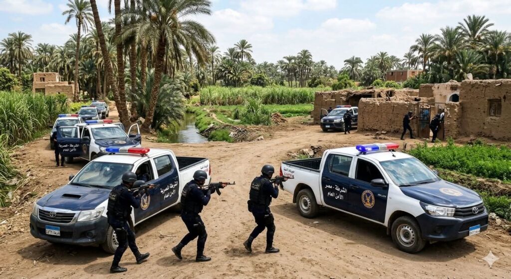 الأمن يحاصر أخطر البؤر الإجرامية بقرية الحجيرات بقنا وتصفية 7عناصر إجرامية وضربة موجعة لوكر «الدم والنار